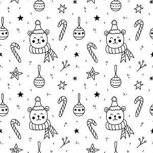 OSO Y ESTRELLAS PARA DIBUJO